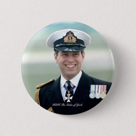 HRH Prince Andrew Button (Vorderseite)