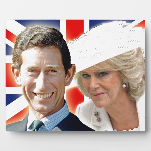 HRH Prince Charles & HRH Duchess of Cornwall Fotoplatte (Vorderseite)