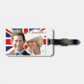 HRH Prince Charles & HRH Duchess of Cornwall Gepäckanhänger (Rückseite horizontal)
