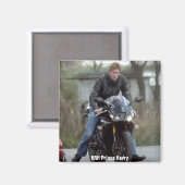 HRH Prince Harry Motorrad Magnet (Vorderseite/Rückseite)