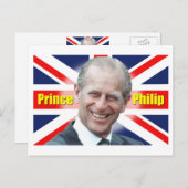 HRH Prince Philip Postkarte (Vorne/Hinten)