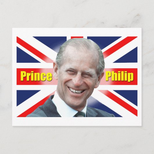 HRH Prince Philip Postkarte (Vorderseite)