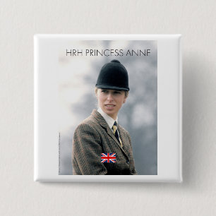 HRH Princess Anne 1973 Button