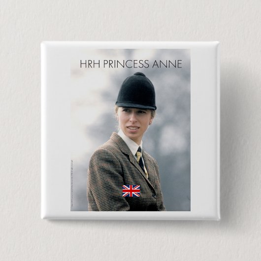 HRH Princess Anne 1973 Button (Vorderseite)