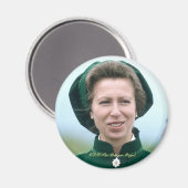 HRH Princess Anne Warminster Magnet (Vorderseite/Rückseite)