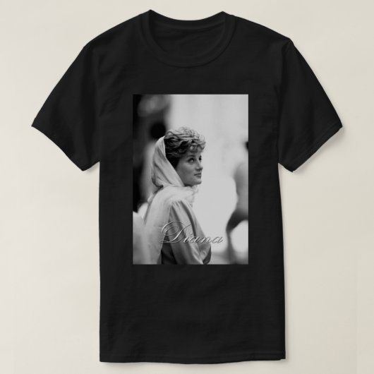 HRH Princess Diana - Berufliches Foto T-Shirt (Design vorne)