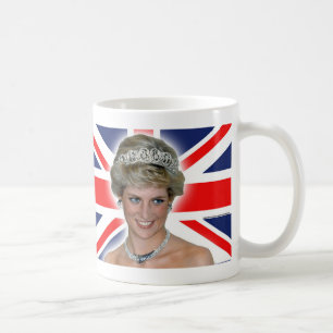 HRH Princess Diana Union Jack Kaffeetasse