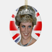 HRH Princess Diana Union Jack Keramikornament (Rechts)