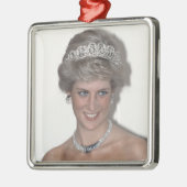 HRH Princess Diana Xmas Silbernes Ornament (Links)