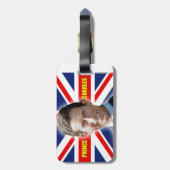 HRH Prinz Charles - Patiotic! Gepäckanhänger (Rückseite vertikal)