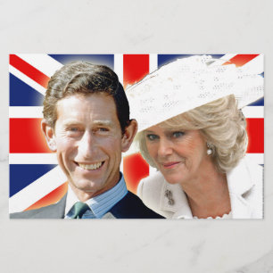 HRH Prinz Charles u. HRH Herzogin von Cornwall Briefpapier