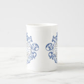 HRH Prinz George Blue/weißes Rolle Porzellantasse (Vorderseite)