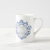 HRH Prinz George Blue/weißes Rolle Porzellantasse (Rechts)