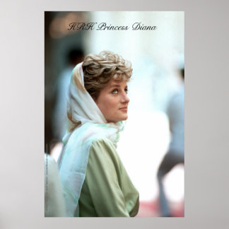 HRH Prinzessin Diana Ägypten 1992 Poster