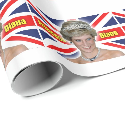 HRH Prinzessin Diana Stunning! Geschenkpapier (Rolleneckpunkt)