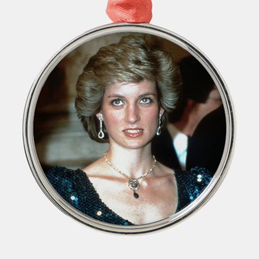 HRH Prinzessin Diana Wien 1986 Ornament Aus Metall (Vorne)