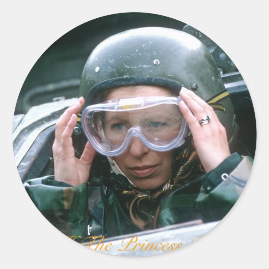 HRH The Princess Royal 1985 Runder Aufkleber (Vorderseite)