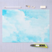 Hright Cloudy Sky - Blue Seidenpapier (Handwerk)