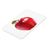 Hright Red Juicy Delicious Apple Magnet (Linke Seite)