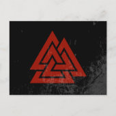 Hrungnir's Heart (rot & schwarz grunge) Postkarte (Vorderseite)