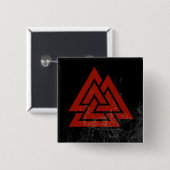 Hrungnirs Herz (roter u. schwarzer Schmutz) Button (Vorne & Hinten)