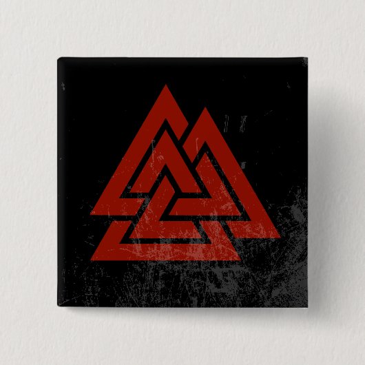 Hrungnirs Herz (roter u. schwarzer Schmutz) Button (Vorderseite)