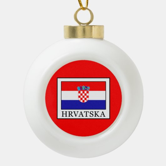 Hrvatska Keramik Kugel-Ornament (Vorderseite)