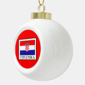Hrvatska Keramik Kugel-Ornament (Rechts)