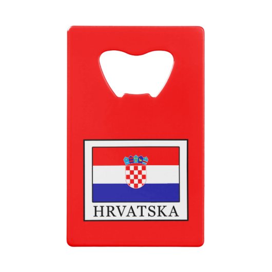 Hrvatska Kreditkartenflaschenöffner (Vorderseite)