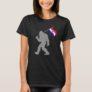 Hrvatska oder kroatische Flagge auf der kroatische T-Shirt