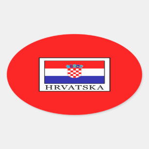 Hrvatska Ovaler Aufkleber