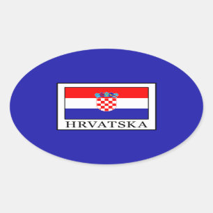 Hrvatska Ovaler Aufkleber