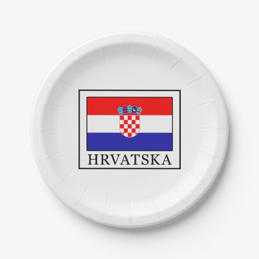 Hrvatska Pappteller (Vorderseite)