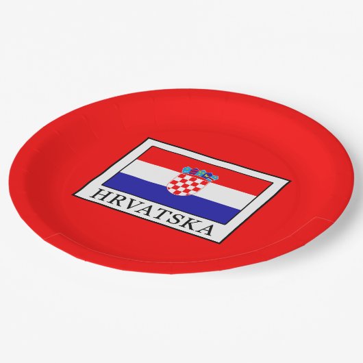 Hrvatska Pappteller (Schrägansicht)