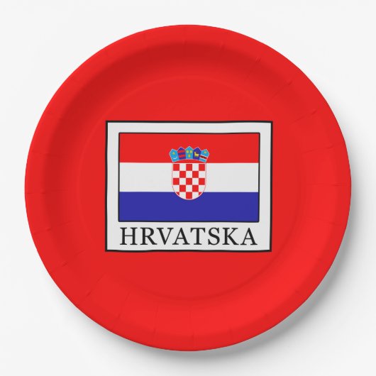 Hrvatska Pappteller (Vorderseite)