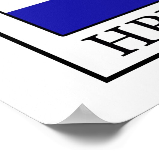 Hrvatska Poster (Ecke)