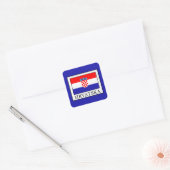 Hrvatska Quadratischer Aufkleber (Umschlag)