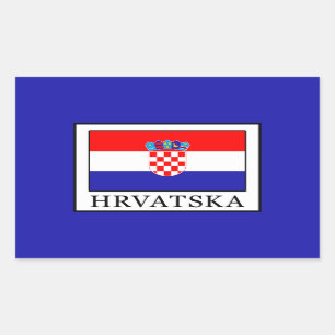 Hrvatska Rechteckiger Aufkleber