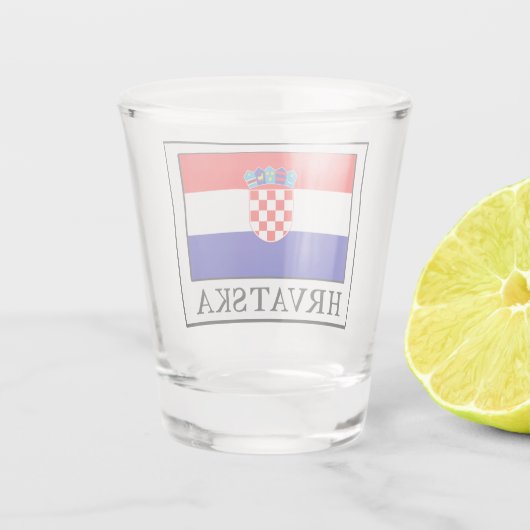 Hrvatska Schnapsglas (Rückseite)