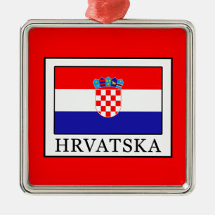 Hrvatska Silbernes Ornament