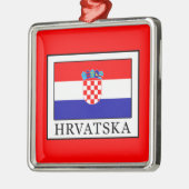 Hrvatska Silbernes Ornament (Links)