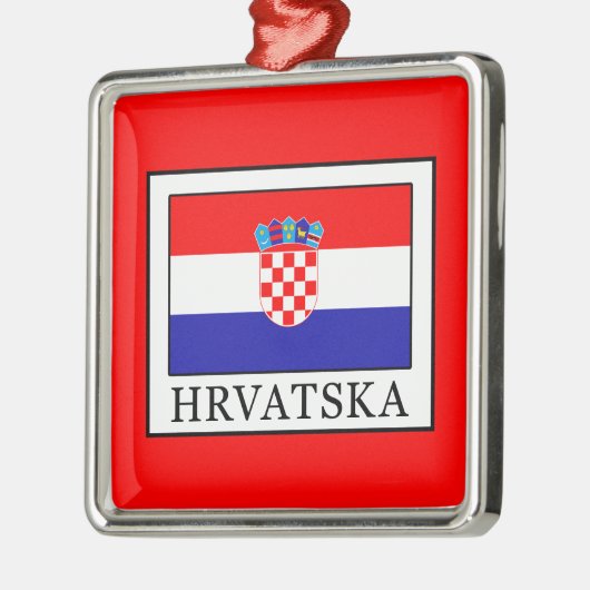 Hrvatska Silbernes Ornament (Links)