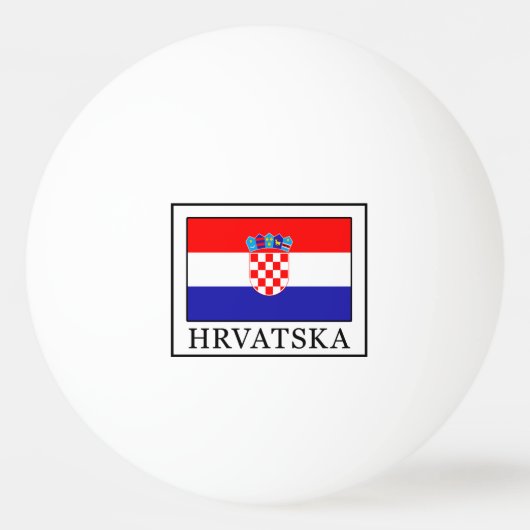 Hrvatska Tischtennisball (Vorderseite)