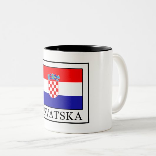 Hrvatska Zweifarbige Tasse (VorderseiteRechts)