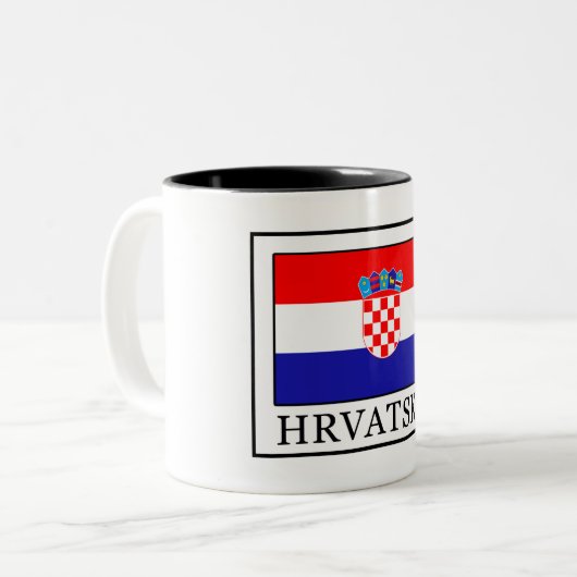Hrvatska Zweifarbige Tasse (Vorderseite Links)