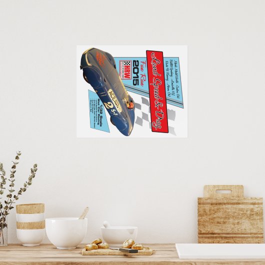 HRW 2015 Land Speed & Drag Poster (Küche)