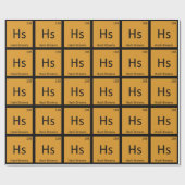 Hs - Hash Browns Breakfast Chemistry Symbol Geschenkpapier (Flach)