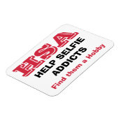 "HSA - Hilfe Selfie Addicts - Finden sie ein Hobby Magnet (Linke Seite)