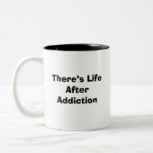 "HSA - Hilfe Selfie Addicts - Finden sie ein Hobby Zweifarbige Tasse (Links)