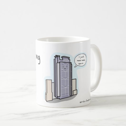 HSBC Gebäude-Kaffee-Tasse Tasse (VorderseiteRechts)